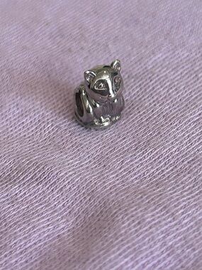 Retired Sterling Silver Cat Charm Bead